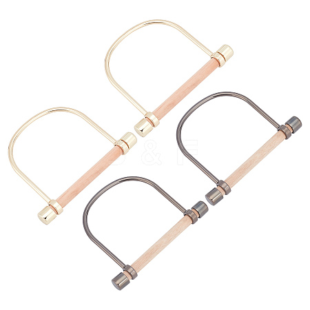 4 Sets 2 Colors Alloy Bag Handle FIND-WR0002-50-1