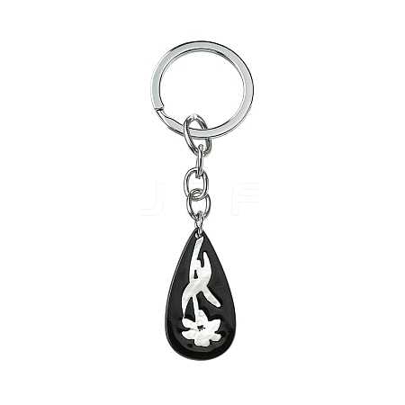 Acrylic & Shell Keychains KEYC-YW00009-02-1