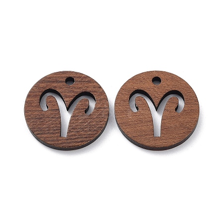 Walnut Wood Laser Cut Pendants WOOD-Q051-06L-1