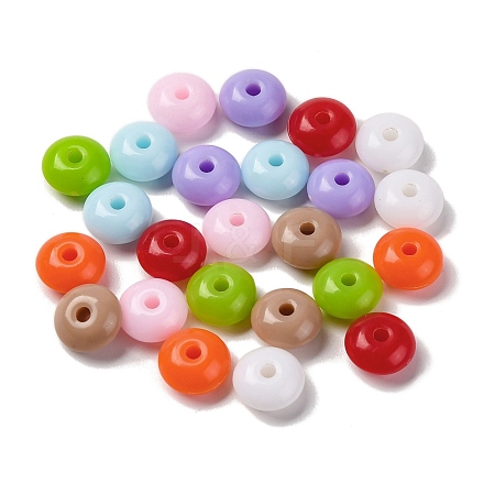 2631Pcs 500G Opaque Acrylic Beads MACR-F080-04-1