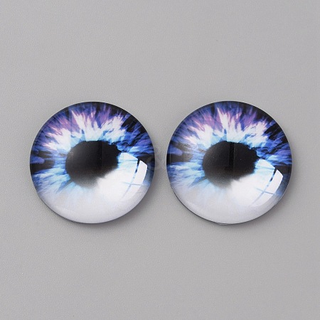 Glass Cabochons LS-GLAA-WH0033-75H-02-1