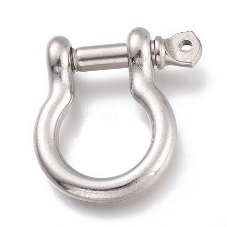 304 Stainless Steel D-Ring Anchor Shackle Clasps STAS-Z017-15P-1