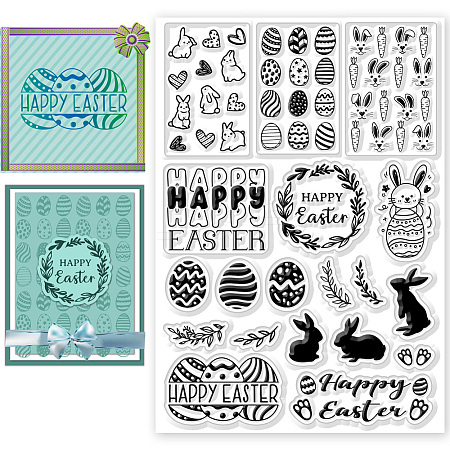 PVC Plastic Clear Stamps DIY-WH0618-0042-1