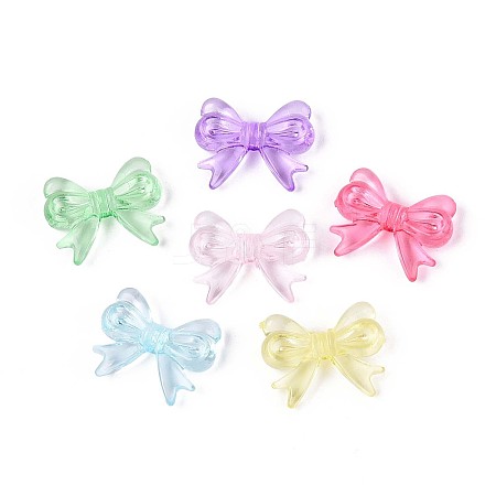 650-700G 6 Colors Transparent Acrylic Beads OACR-T029-84M-1