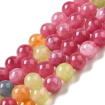 Dyed Natural Malaysia Jade Beads Strands X-G-G021-02B-16-1