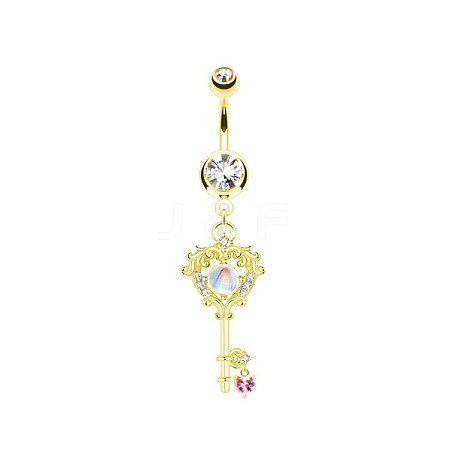 Brass Rhinestone Nipple Rings WG50E44-20-1