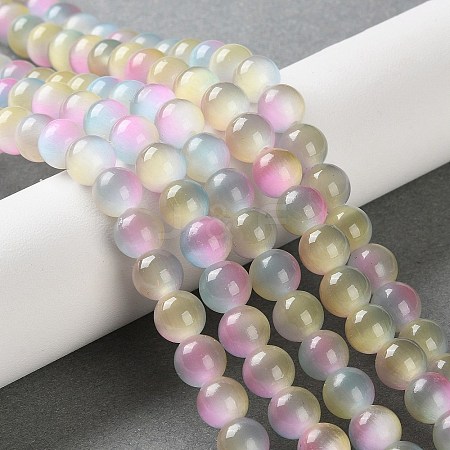 Cat Eye Beads Strands CE-P004-B-8mm-1