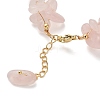 Natural Rose Quartz Chip Beaded Bracelets for Women BJEW-F478-01A-3