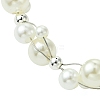 Acrylic & ABS Plastic Imitation Pearl Beaded Bracelets for Women BJEW-JB11477-3