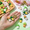 50Pcs 5 Styles Opaque Resin Decoden Cabochons RESI-CJ0003-88-4