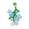 Acrylic Flower Pendants PALLOY-TA00252-2