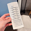 Alloy Rhonestine Alligator Hair Clips PW-WG1CC41-01-1
