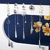 Teardop Natural Gemstone Pointed Dowsing Pendulums PALLOY-GO00018-4