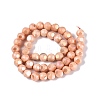 Ombre Effect Dyed Electroplate Opaque Glass Beads Strands EGLA-Q130-01A-18-3