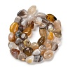 Natural Botswana Agate Beads Strands G-P497-01E-18-3