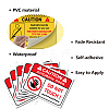 5Pcs Waterproof PVC Warning Sign Stickers DIY-WH0237-033-3