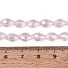 Electroplate Transparent Glass Beads Strands LS-GL-N002-01A-A03-4