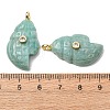 Natural Amazonite Carved Pendants G-H357-05G-01-2