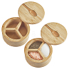 Bamboo Storage Containers with Lid LS-AJEW-WH0609-793-1