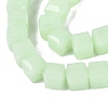 Imitation Jade Glass Beads Strands GLAA-R041-8x8mm-B04-3