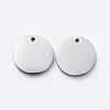 Non-Tarnish 304 Stainless Steel Stamping Blank Tag Charms STAS-G215-11P-1