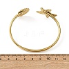 Ocean Theme 304 Stainless Steel & Resin Cuff Bangles BJEW-T026-01G-01-2