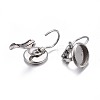 Tarnish Resistant 304 Stainless Steel Leverback Earring Findings X-STAS-H423-04P-4