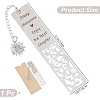 1Pc 304 Stainless Steel Bookmark AJEW-CP0003-87A-2