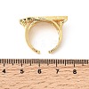 Brass Micro Pave Cubic Zirconia Cuff Rings for Women LS-RJEW-K312-01B-G-5
