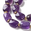 Natural Amethyst Beads Strands G-H061-A13-01-4