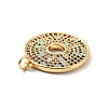 Rack Plating Brass Micro Pave Colorful Cubic Zirconia Pendants KK-F852-17G-02-3