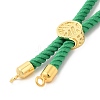 Twisted Nylon Cord Silder Bracelets DIY-B066-03G-14-2