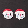 Christmas Themed Opaque Resin Cabochons CRES-P022-03-3