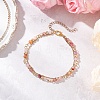 Natural Agate Round Beads Multi-strand Bracelets BJEW-JB12468-03-1