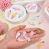 15Pcs Luminous Resin Sequins Pendants RESI-TA0004-20A-7