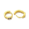 Brass Micro Pave Cubic Zirconia Hoop Earring EJEW-C088-37G-3