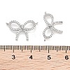 Brass Micro Pave Clear Cubic Zirconia Connector Charms KK-P271-36P-3