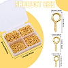 600Pcs Iron Screw Eye Pin Peg Bails IFIN-YW0003-80-3