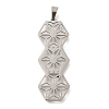 Anti-Tarnish 304 Stainless Steel Pendants STAS-R131-02P-1