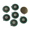 Alloy Enamel Pendants ENAM-WH0054-44C-1