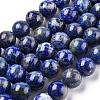 Natural Lapis Lazuli Round Bead Strands X-G-E262-01-10mm-4