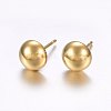 304 Stainless Steel Stud Earrings STAS-O098-05G-03-1