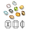 Faceted K9 Glass Rhinestone Cabochons GGLA-R042-02A-1