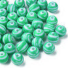 Opaque Striped Acrylic Beads LS-MACR-S373-27A-07-3