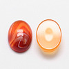 Oval Natural Carnelian Cabochons X-G-K020-40x30mm-05-1