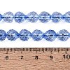 Crackle Transparent Glass Beads Strands GLAA-N068-04A-02-4