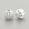 925 Sterling Silver Corrugated Beads LS-STER-S002-14-3mm-2