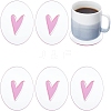 6Pcs Transparent Acrylic Cup Mats AJEW-FG0002-10B-1
