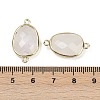 Natural Quartz Crystal Faceted Connector Charms G-K347-11G-19-3
