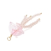 Glass with Acrylic Big Pendants PALLOY-JF04982-5